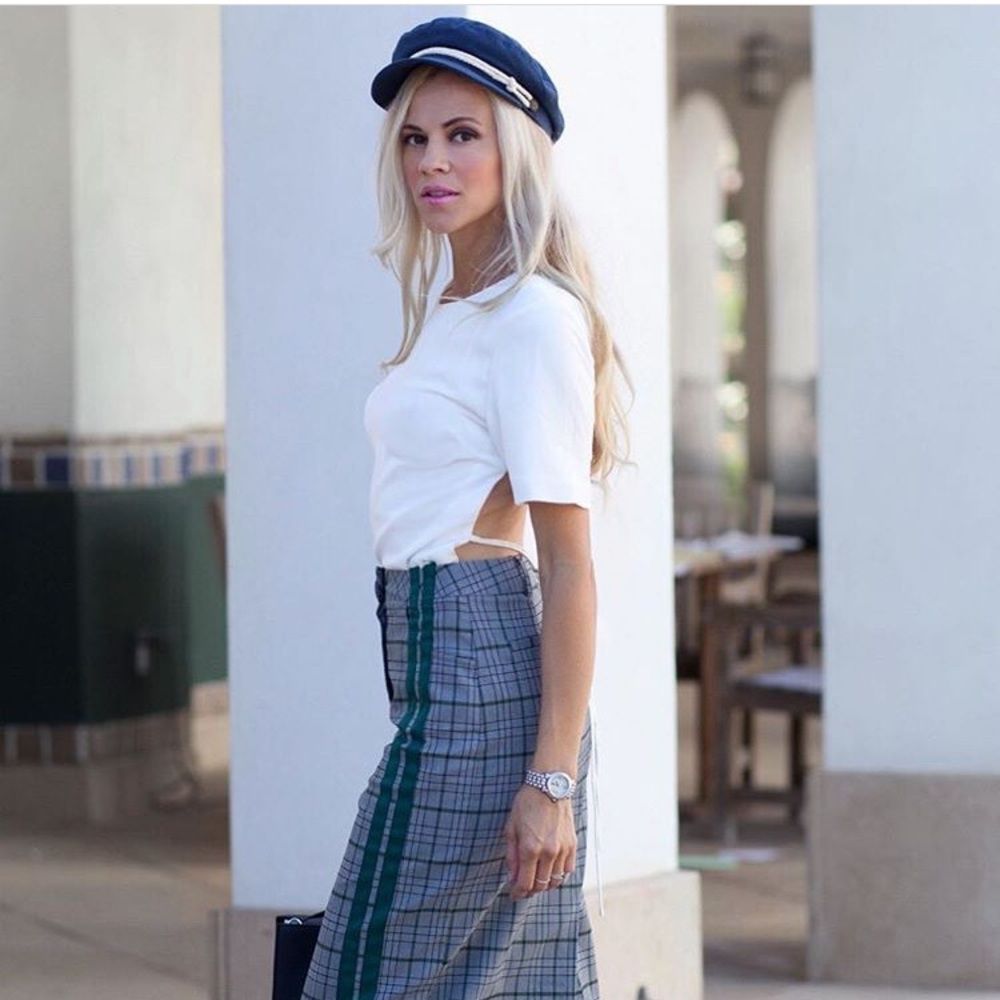 StyleNanda Plaid Pencil Skirt from ASOS